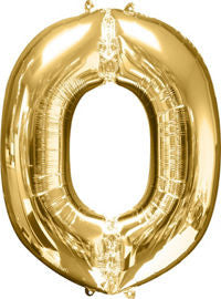 Giant Gold Letter O Balloon - MEGALOON NUMBERS/LETTERS - Party Supplies - America Likes To Party