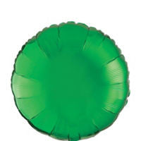 Green Circle Balloon - SOLIDS MYLAR - Party Supplies - America Likes To Party