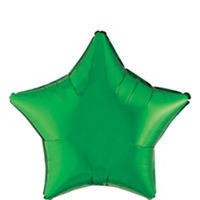 Green Star Balloon - SOLIDS MYLAR - Party Supplies - America Likes To Party