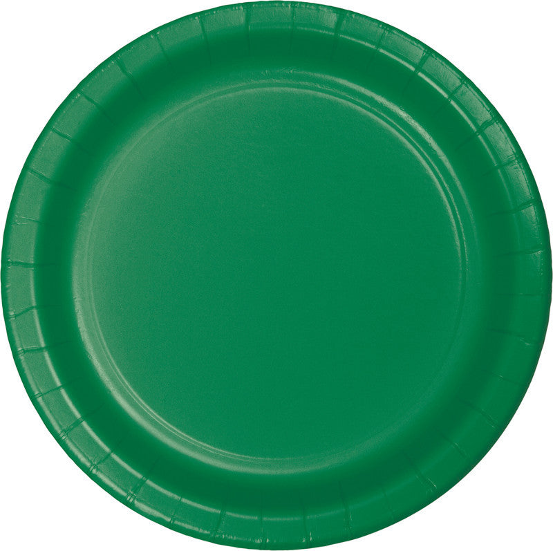 Festive Green Big Party Pack Paper Dessert Plates 50ct - BIG PARTY PACKS - Party Supplies - America Likes To Party