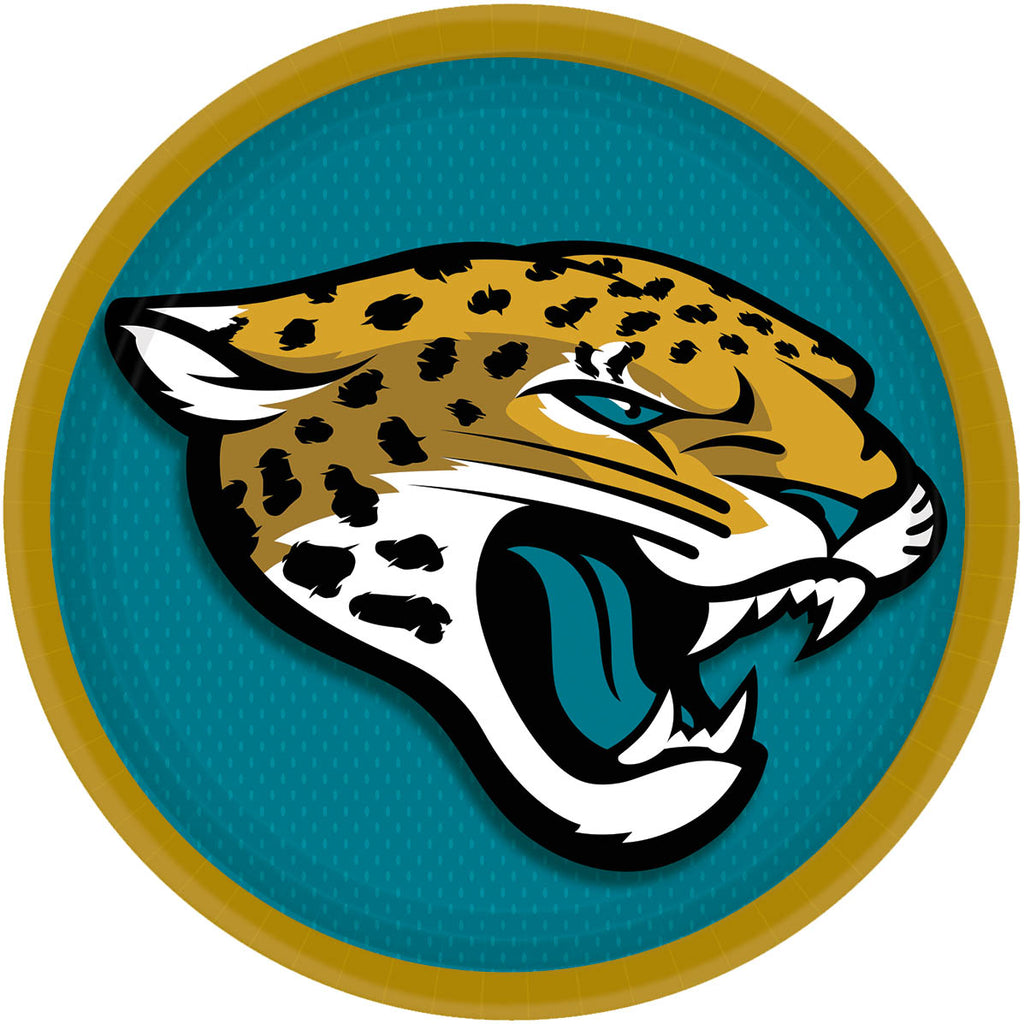 Jacksonville Jaguars Lunch Plates 8ct - NFL - Party Supplies - America Likes To Party