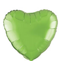 Kiwi Heart Balloon - SOLIDS MYLAR - Party Supplies - America Likes To Party