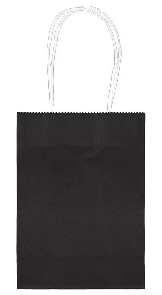 Black 5" Paper Kraft Bag - FAVOR BAGS/CONTAINERS - Party Supplies - America Likes To Party