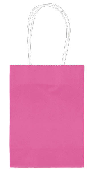 Bright Pink 5" Paper Kraft Bag - FAVOR BAGS/CONTAINERS - Party Supplies - America Likes To Party