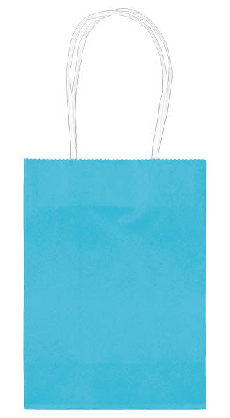 Caribbean Blue 5" Paper Kraft Bag - FAVOR BAGS/CONTAINERS - Party Supplies - America Likes To Party