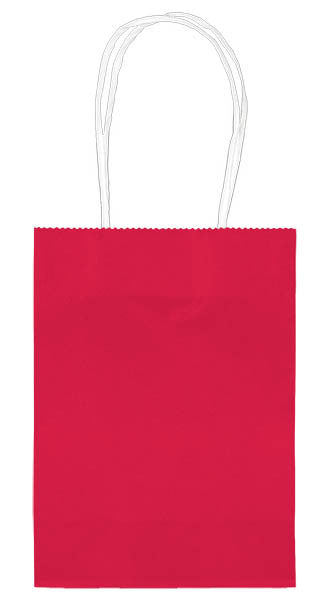 Red 5" Paper Kraft Bag - FAVOR BAGS/CONTAINERS - Party Supplies - America Likes To Party