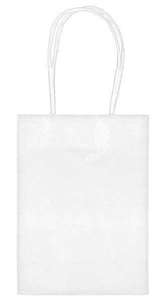 White 5" Paper Kraft Bag - FAVOR BAGS/CONTAINERS - Party Supplies - America Likes To Party