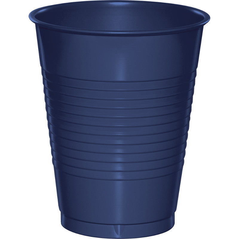 Navy 16oz Plastic Cups 20ct - BLUE NAVY - Party Supplies - America Likes To Party