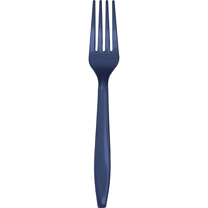 NAVY FORKS 24CT - BLUE NAVY - Party Supplies - America Likes To Party