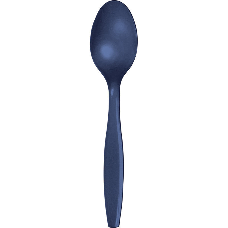 NAVY SPOONS 24CT - BLUE NAVY - Party Supplies - America Likes To Party