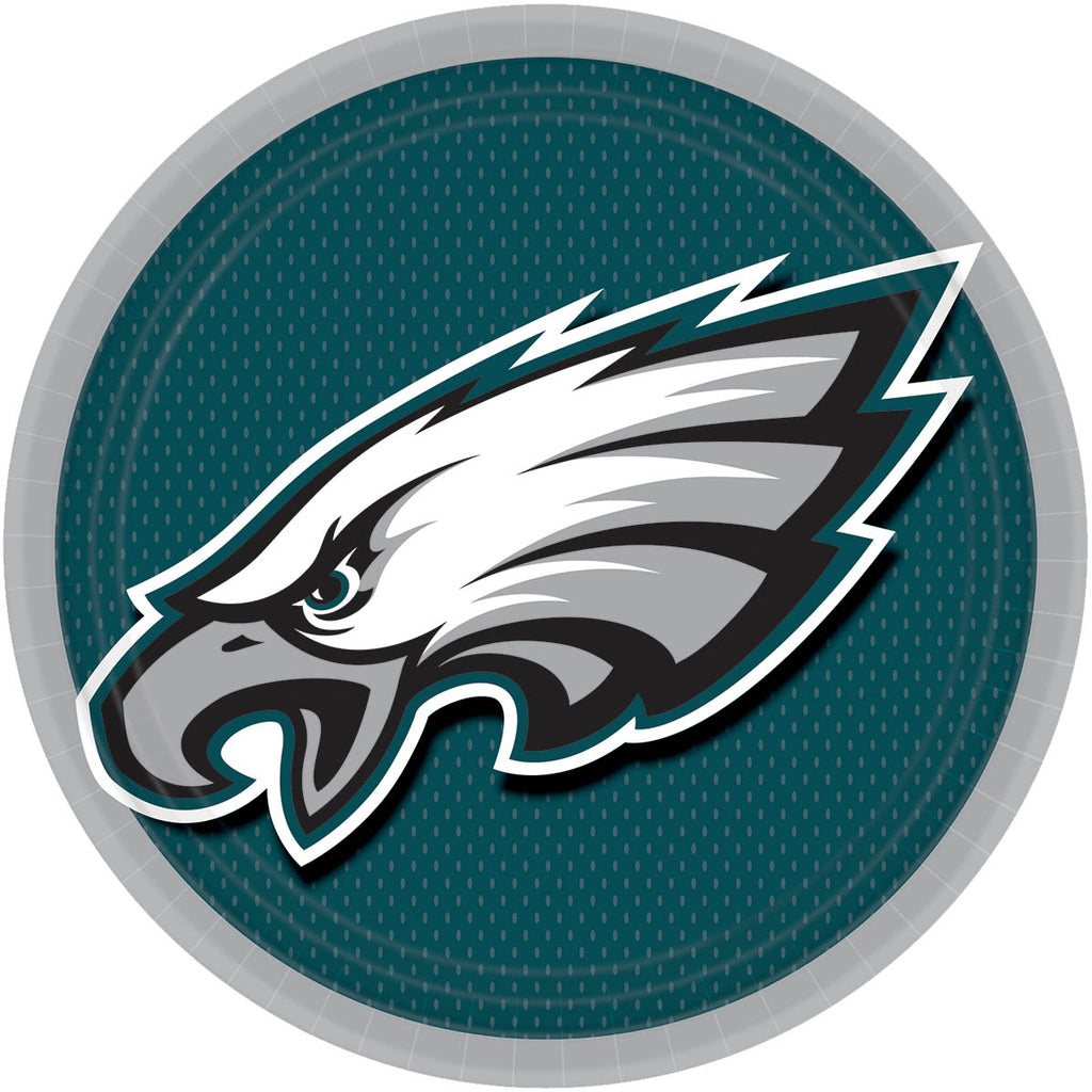 Philadelphia Eagles Lunch Plates 8ct - NFL - Party Supplies - America Likes To Party