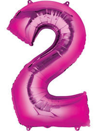 Giant Pink Number 2 Balloon - MEGALOON NUMBERS/LETTERS - Party Supplies - America Likes To Party