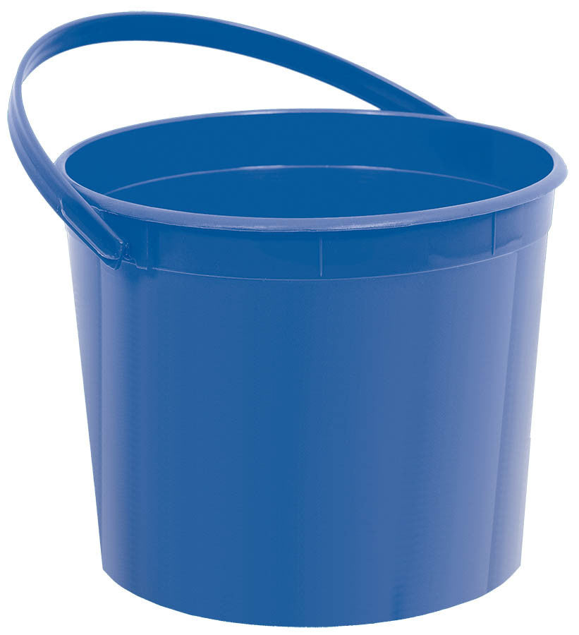 Royal Blue Plastic Bucket - FAVOR BAGS/CONTAINERS - Party Supplies - America Likes To Party