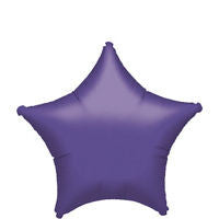 Purple Star Balloon - SOLIDS MYLAR - Party Supplies - America Likes To Party