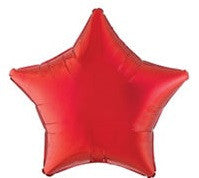 Red Star Balloon - SOLIDS MYLAR - Party Supplies - America Likes To Party