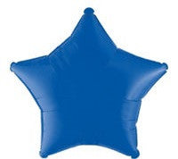 Blue Star Balloon - SOLIDS MYLAR - Party Supplies - America Likes To Party
