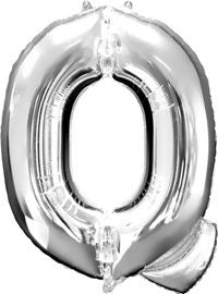 Giant Silver Letter Q Balloon - MEGALOON NUMBERS/LETTERS - Party Supplies - America Likes To Party