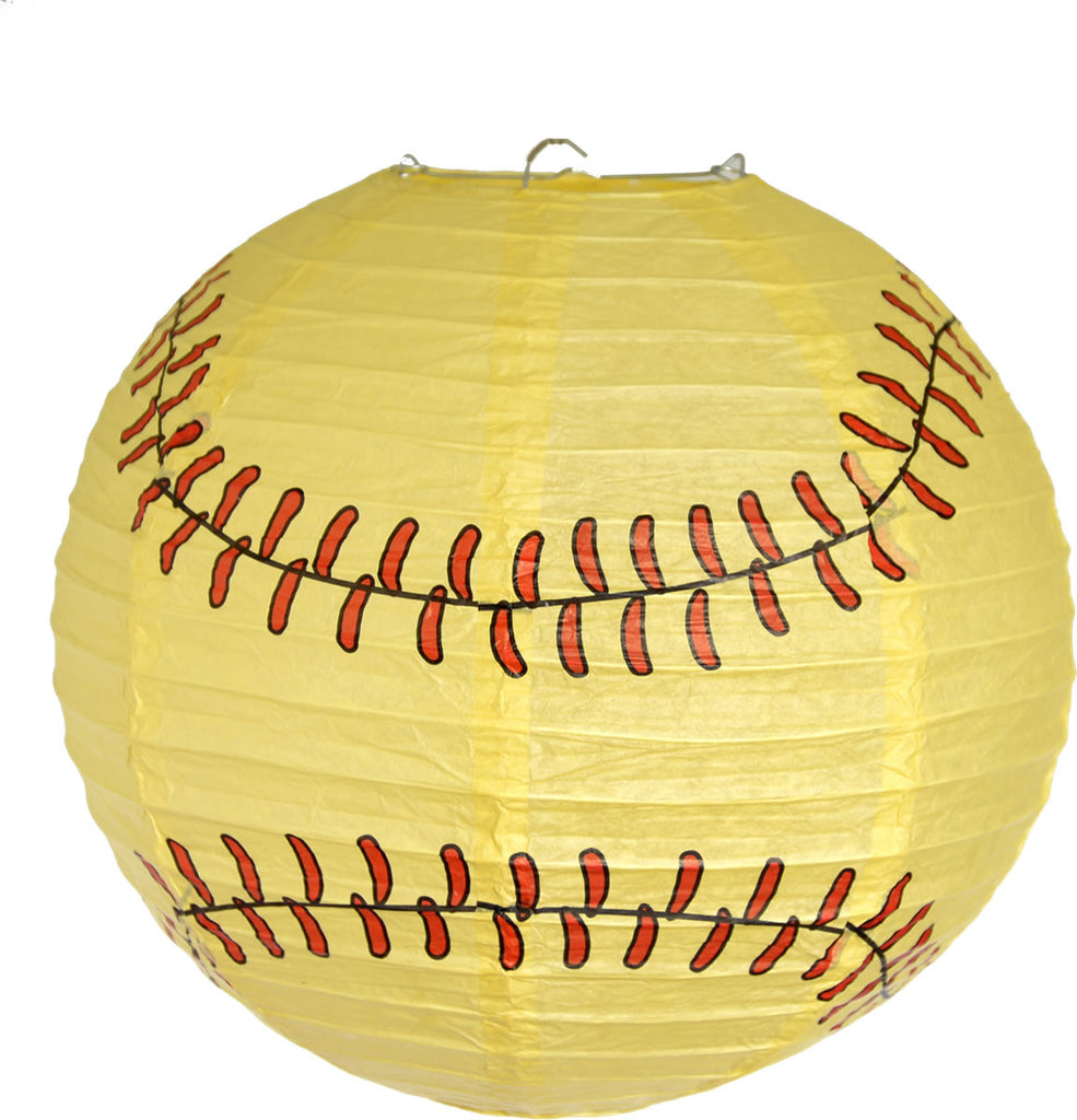 Softball Paper Lantern - BASEBALL/SOFTBALL - Party Supplies - America Likes To Party