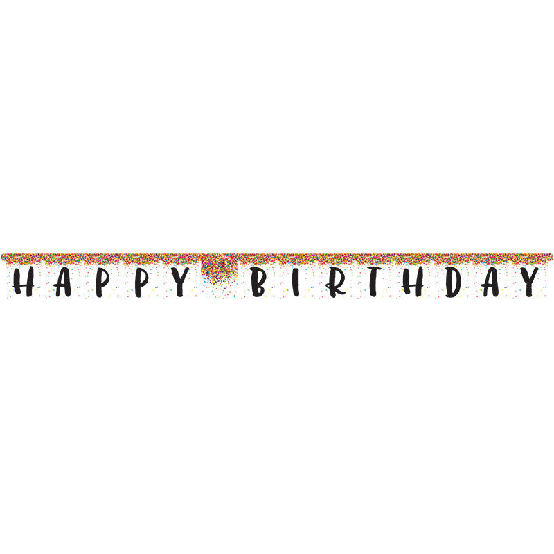 Sprinkles Birthday Jointed Banner - GENERAL BIRTHDAY PATTERNS - Party Supplies - America Likes To Party