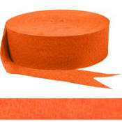 Orange Crepe Streamer 500ft - CREPE - Party Supplies - America Likes To Party