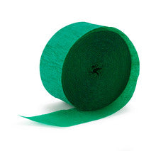 Festive Green Crepe Streamer - CREPE - Party Supplies - America Likes To Party