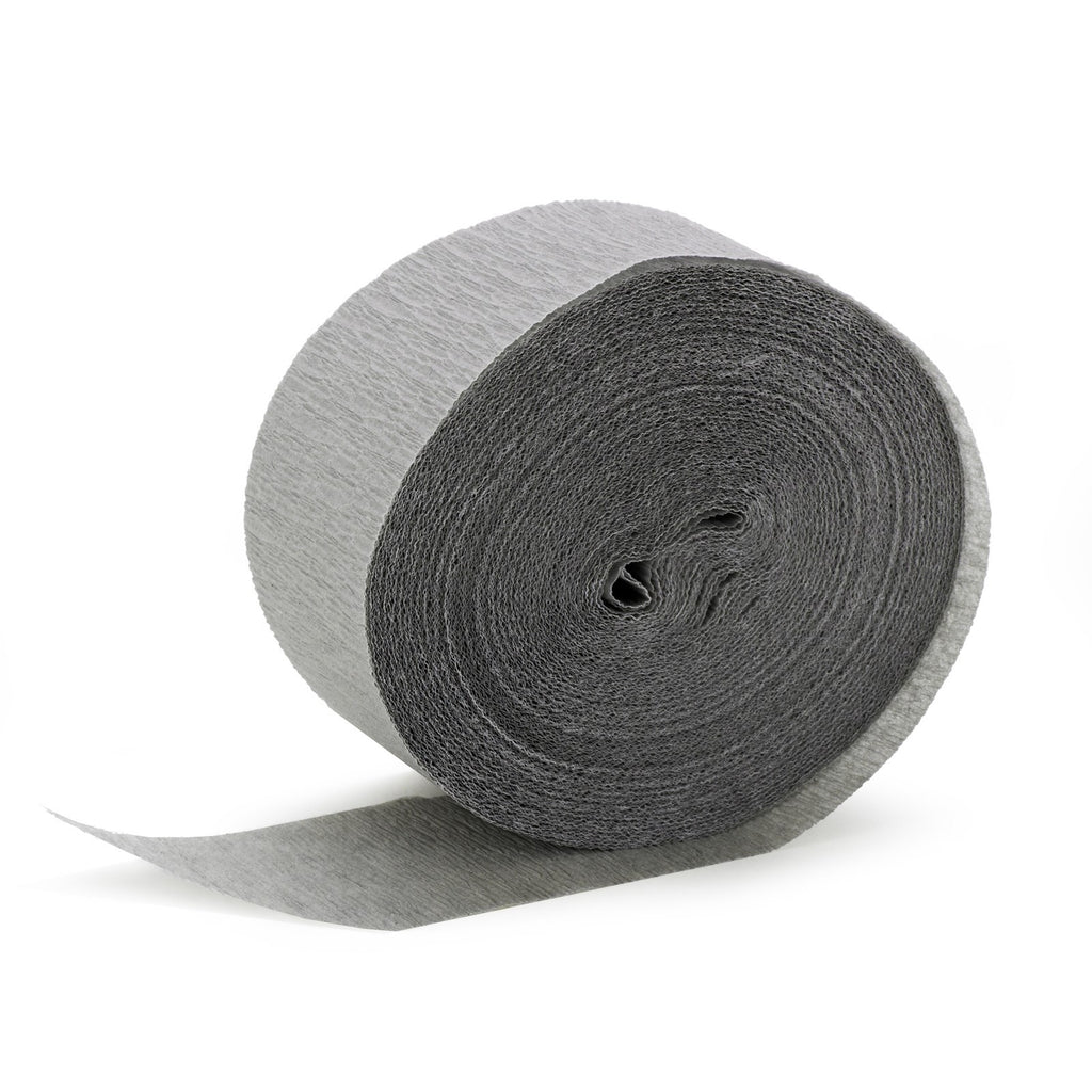 Gray Crepe Streamer - CREPE - Party Supplies - America Likes To Party