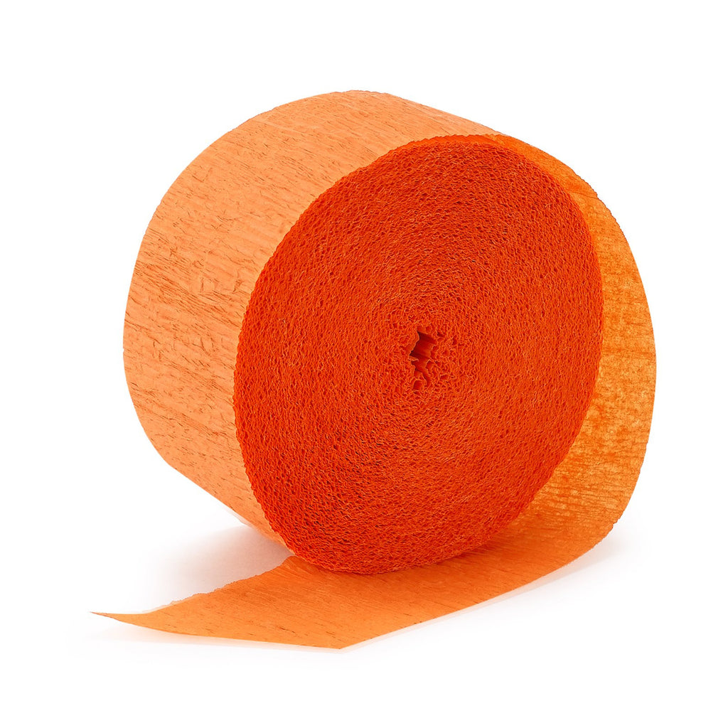 Orange Crepe Streamer - CREPE - Party Supplies - America Likes To Party