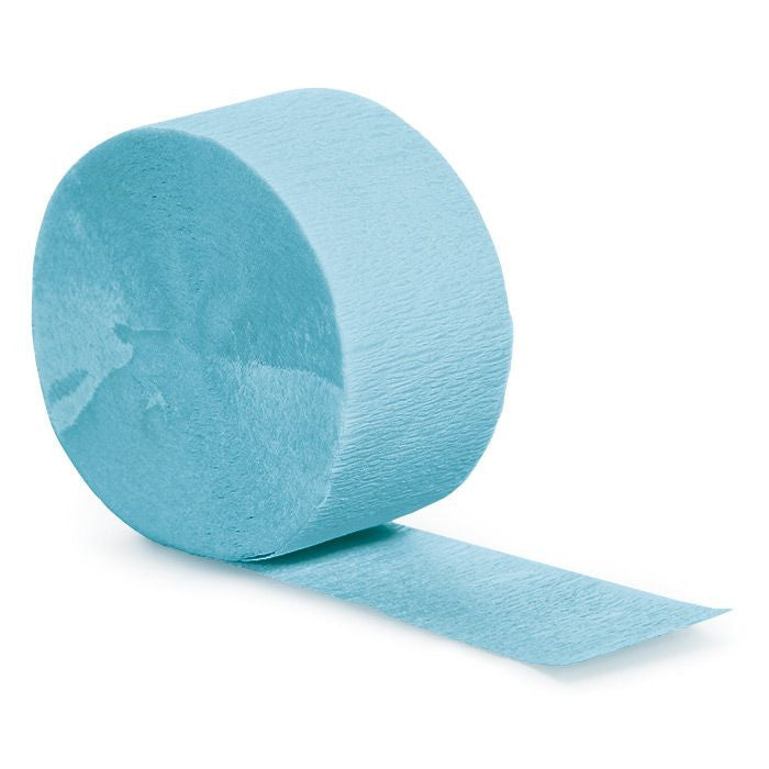 Pale Blue Crepe Streamer - CREPE - Party Supplies - America Likes To Party