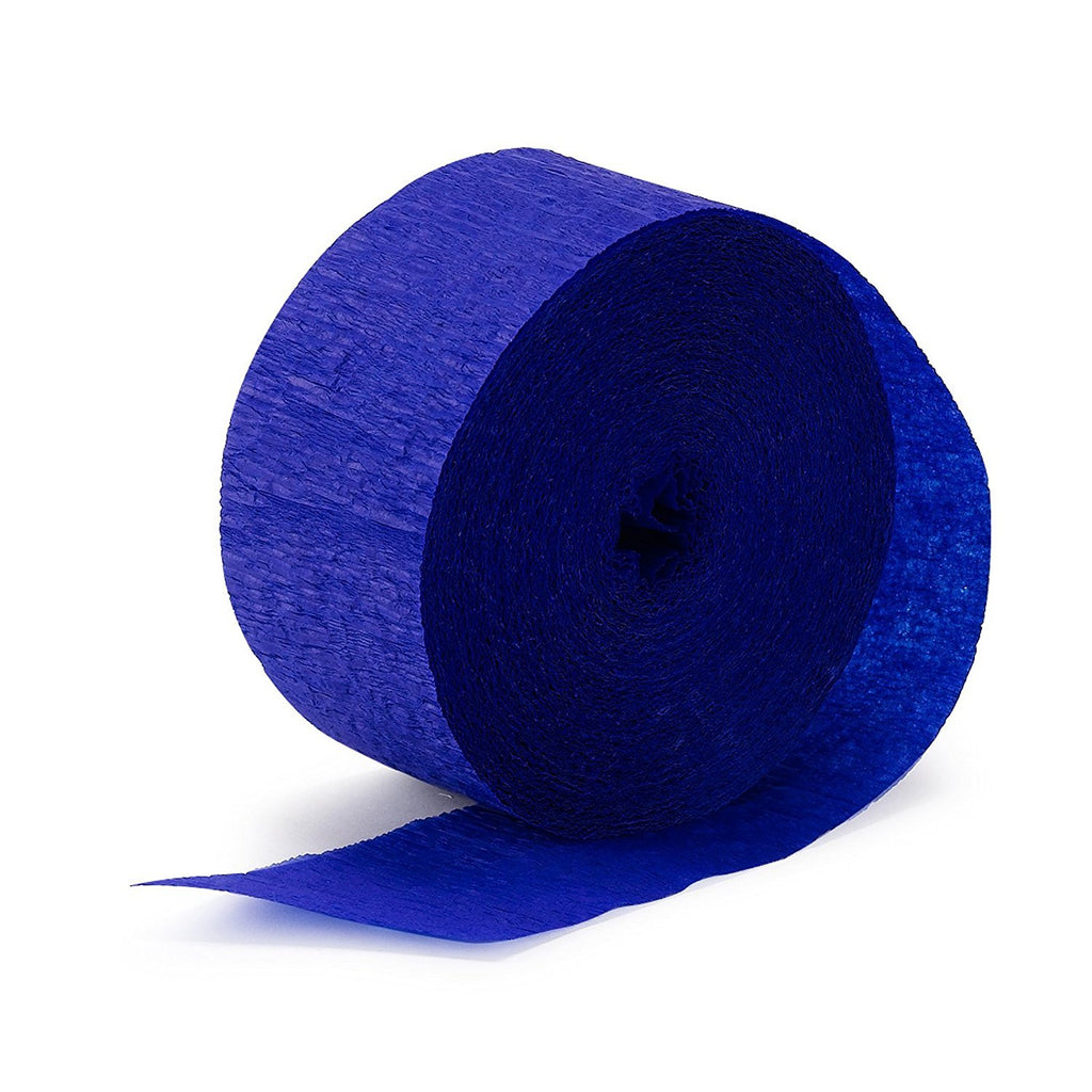 Royal Blue Crepe Streamer - CREPE - Party Supplies - America Likes To Party