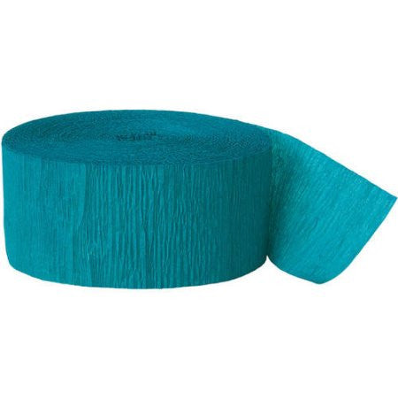 Teal Crepe Streamer - CREPE - Party Supplies - America Likes To Party