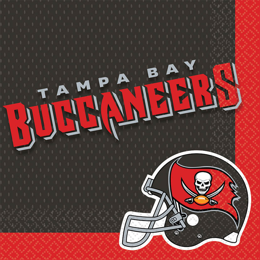 Tampa Bay Buccaneers Lunch Napkins 16ct - NFL - Party Supplies - America Likes To Party