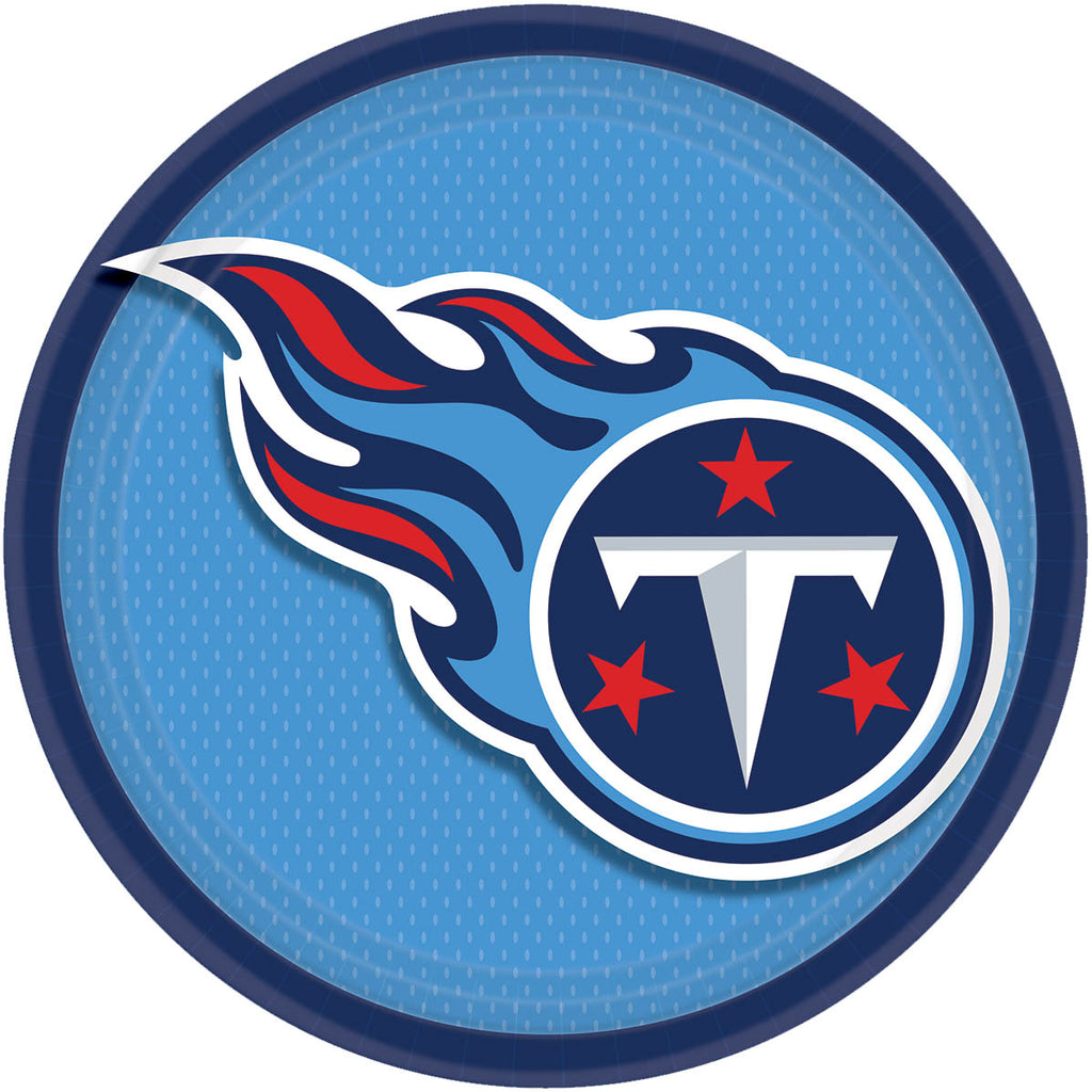 Tennessee Titans Lunch Plates 8ct - NFL - Party Supplies - America Likes To Party
