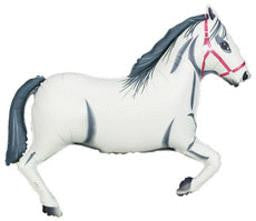 White Horse Super Shape Balloon - KIDS BDAY MYLARS - Party Supplies - America Likes To Party