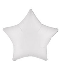 White Star Balloon - SOLIDS MYLAR - Party Supplies - America Likes To Party