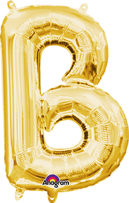 Air-Filled Gold Letter B Balloon | Party Supplies, Decorations & Favors ...