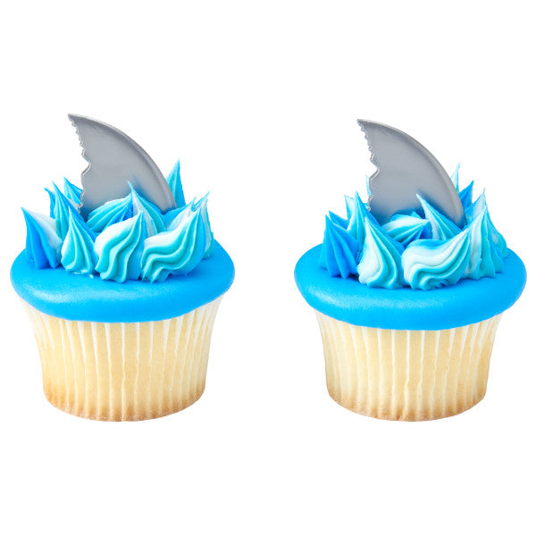 Shark Fin Cupcake Picks 12ct - CUPCAKE - Party Supplies - America Likes To Party