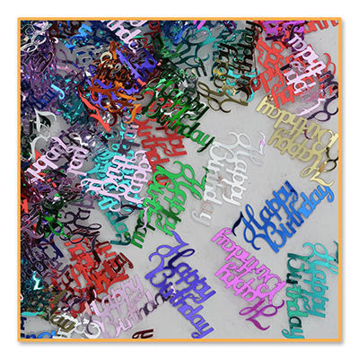 Fancy Happy Birthday Confetti - CONFETTI - Party Supplies - America Likes To Party