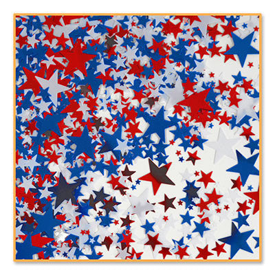 Red, White & Blue Stars Confetti - CONFETTI - Party Supplies - America Likes To Party