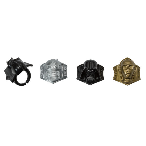 Star Wars Cupcake Rings 12ct - CUPCAKE - Party Supplies - America Likes To Party