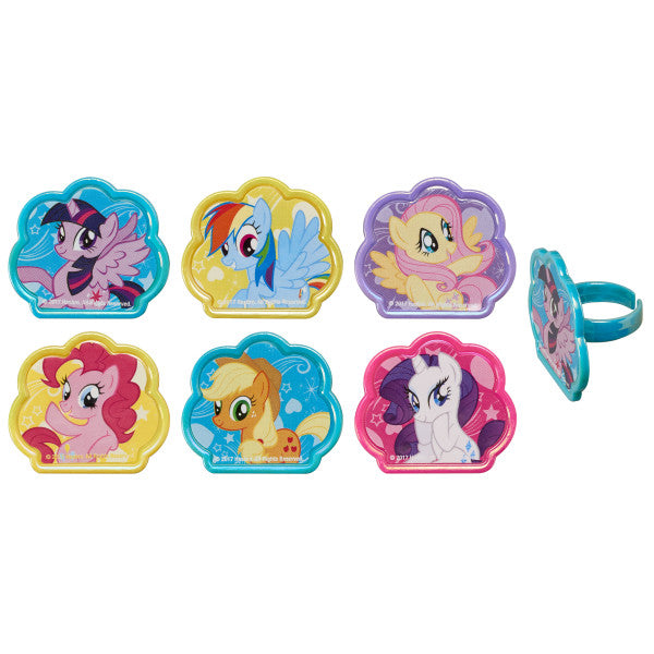 My Little Pony Cupcake Rings 12ct - CUPCAKE - Party Supplies - America Likes To Party