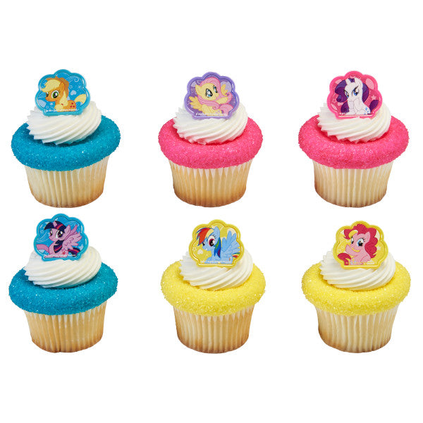 My Little Pony Cupcake Rings 12ct - CUPCAKE - Party Supplies - America Likes To Party