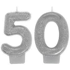 50th Sparkling Celebration Candle - SPARKLING CELEBRATION - Party Supplies - America Likes To Party