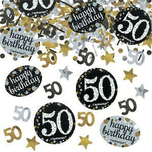 50th Sparkling Celebration Confetti - SPARKLING CELEBRATION - Party Supplies - America Likes To Party
