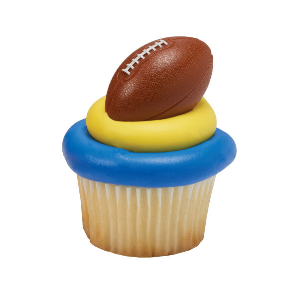 Football Cupcake Rings 12ct - CUPCAKE - Party Supplies - America Likes To Party
