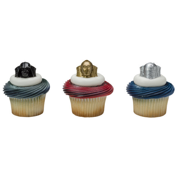 Star Wars Cupcake Rings 12ct - CUPCAKE - Party Supplies - America Likes To Party